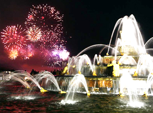 ベルサイユ庭園・噴水ショーと花火